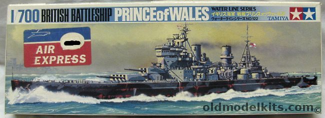 Tamiya 1/700 HMS Prince of Wales Battleship, 122 plastic model kit